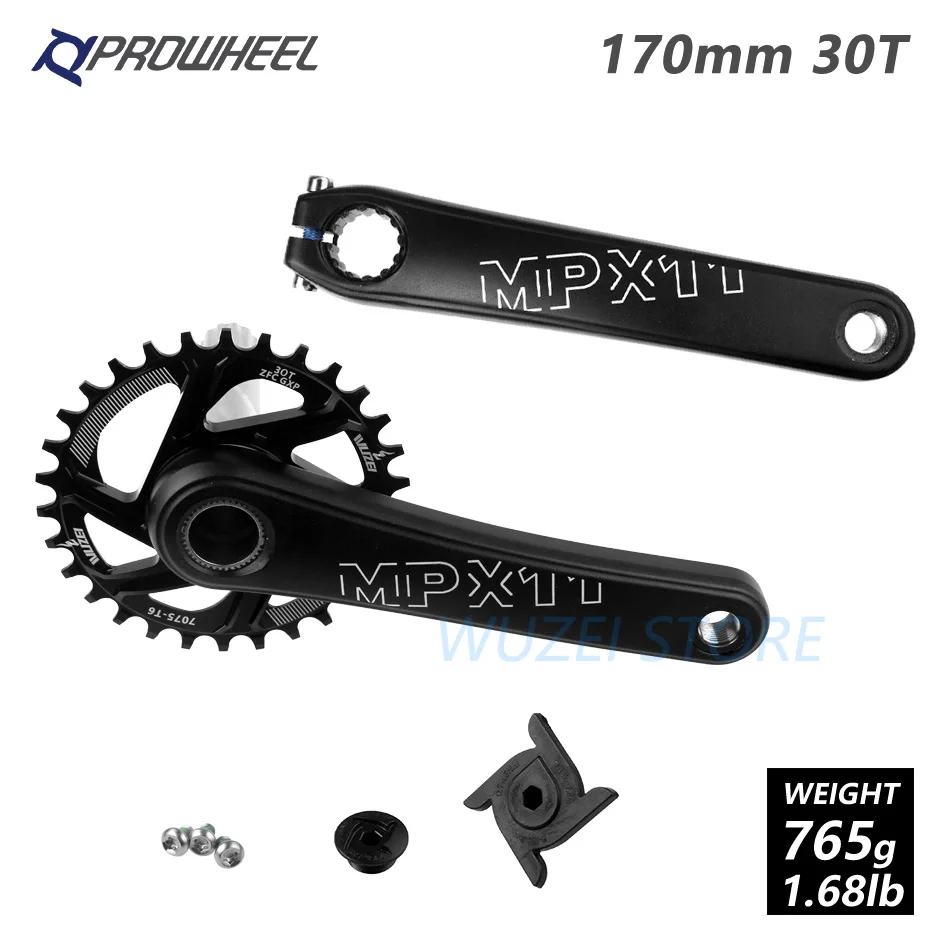 PROWHEEL MPX11 Кривошип горного велосипеда цепное колесо 170/175 мм/30/32/34/36/38 T звезды MTB велосипед диаметра окружности болтов для SRAM GXP XX1 X9 модными принтами XO X01