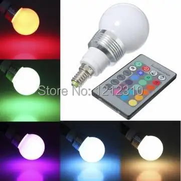 

LED RGB Bulb E27/E14 9W 15W Remote Control Color Changing LED Wall Light Bulb RGB 16 Color Lamp 85-265V