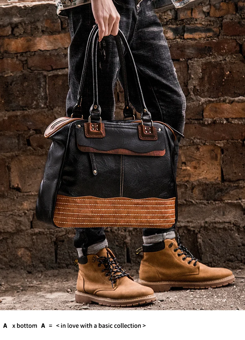 Винтажная крутая модная цветная Мужская Сумка хорошего качества большая Толстая