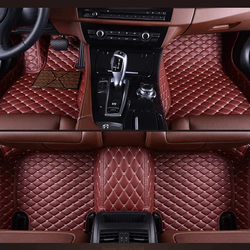 car floor mats for Audi A1 A3 A4 B8 B7 B6 B5 A6 C6 C7 A8 A8L Q3 Q5 Q7 styling accessories Custom foot |