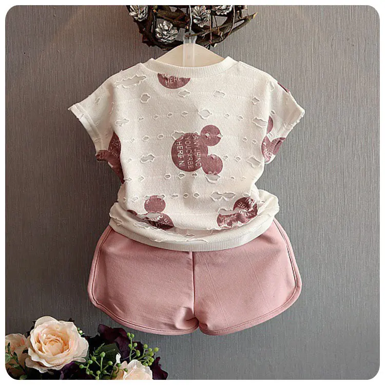 Girls clothing sets 2-7Y long sleeve cute mickey kids clothes baby girls conjuntos infantis menina minnie ropa de bebe | Детская одежда