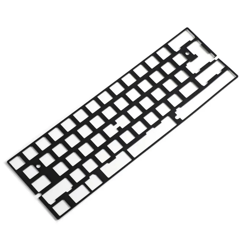 2.25u Shift alu Blak 60% 61 64 алюминиевая стальная пластина для позиционирования DZ60 GH60 XD64 Bface GK64 DIY механическая клавиатура - Цвет: 2.25u Shift alu Blak