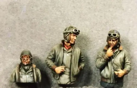 1/35 смолы цифры WWII США Танк экипажа 3 шт./компл. модель наборы