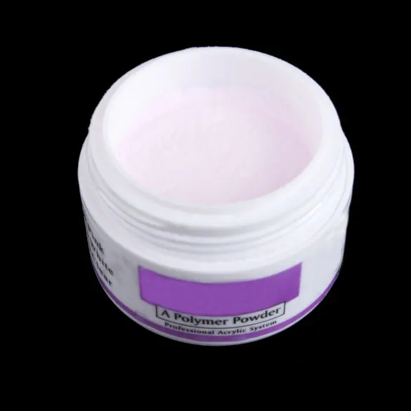 Розовый флакон акриловая пудра и жидкий кристалл полимер для ногтей дизайн 43|crystal