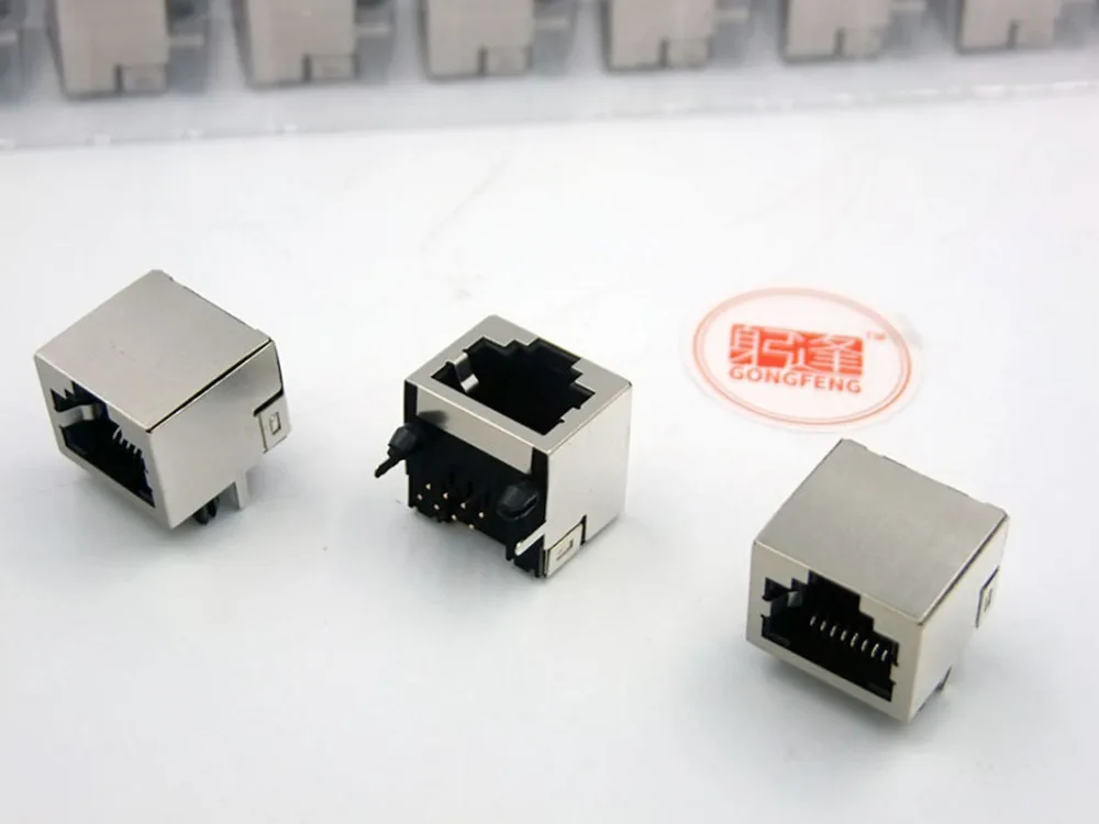 Разъем RJ45 56 8P8C с кристаллами без освещения 200 шт./лот для России опт|rj45 camera|socket