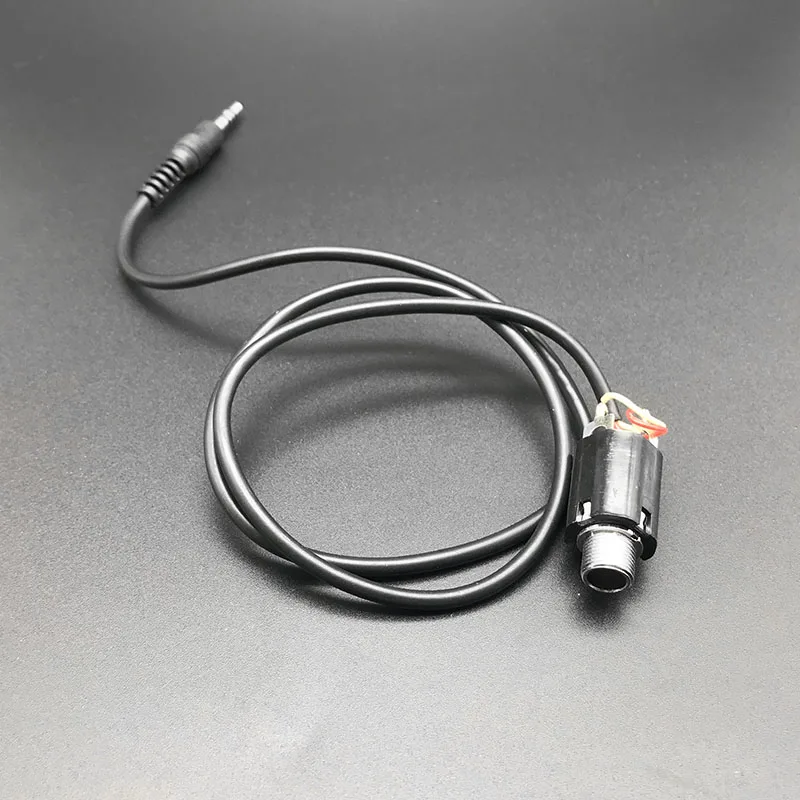 Кабель для акустической гитары Piezo Pickup EQ, сменный провод для подключения 3,5 мм, разъем 6,35 мм, стерео разъем с крышкой Endpin - Цвет: without Cover