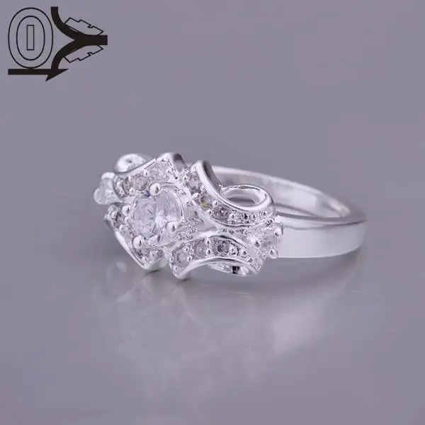 Новое поступление 2017 года Горячие посеребренное кольцо серебро Модные украшения