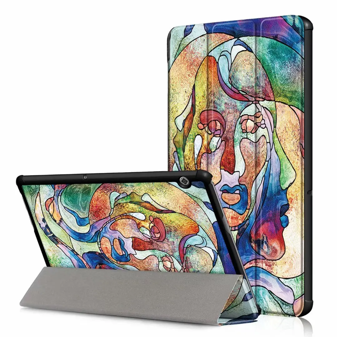 Ультратонкий чехол из искусственной кожи для huawei mediapad T5 AGS2-W09/L09/L03/W19 10," Чехол-подставка для планшета huawei mediapad T5 10 чехол