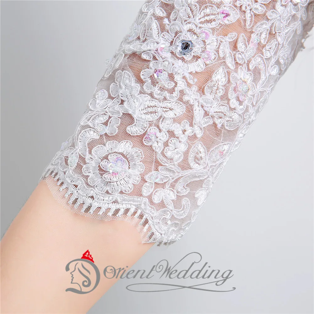 2017 Новый На Заказ Элегантных Женщин Свадебное Платье Hallf Рукава Русалка/Труба