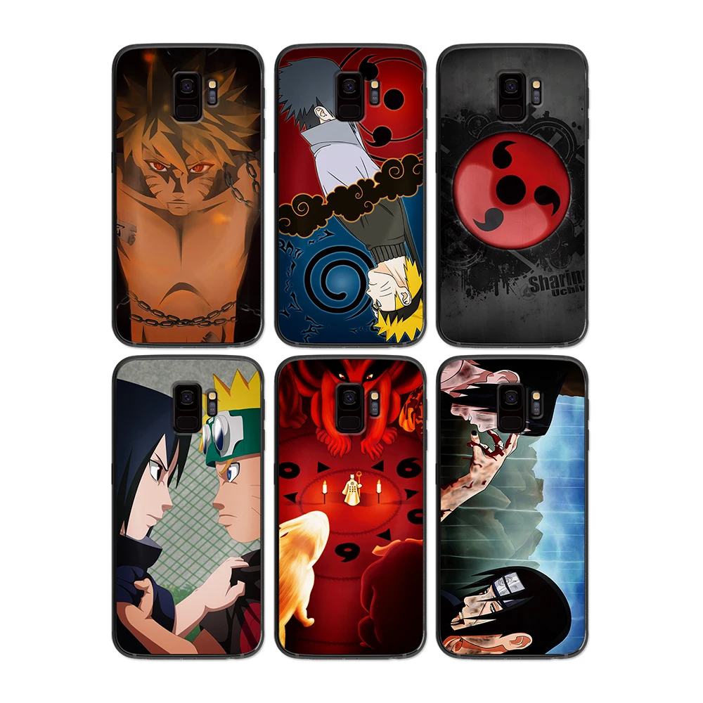 Hokage Naruto and Sasuke soft phone cover case for Samsung Galaxy S6 S7 S8 S9 S10e Plus Note 8 9 Cases | Мобильные телефоны и