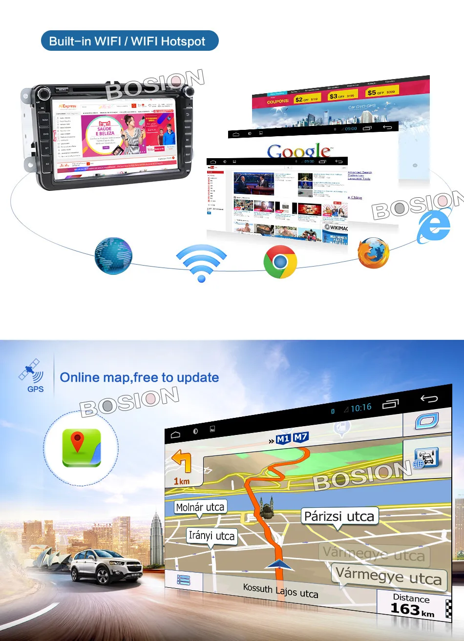Бесплатная доставка четырехъядерный Android 7 1 автомобильный dvd для VW Golf mk6 5 Polo Jetta