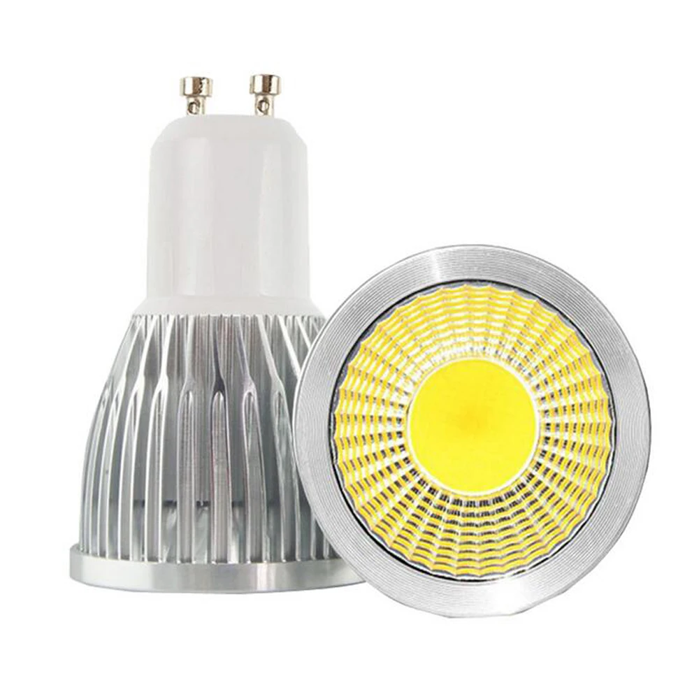 10 шт./Лот Бесплатная доставка COB GU10 LED 3 Вт 5 7 Светодиодный прожектор с регулируемой