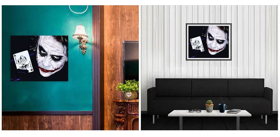 Frameless Picture On Wall Acrylic Oil Coloring By Numbers DIY Painting By Numbers For Unique Gift Home Decor Joker