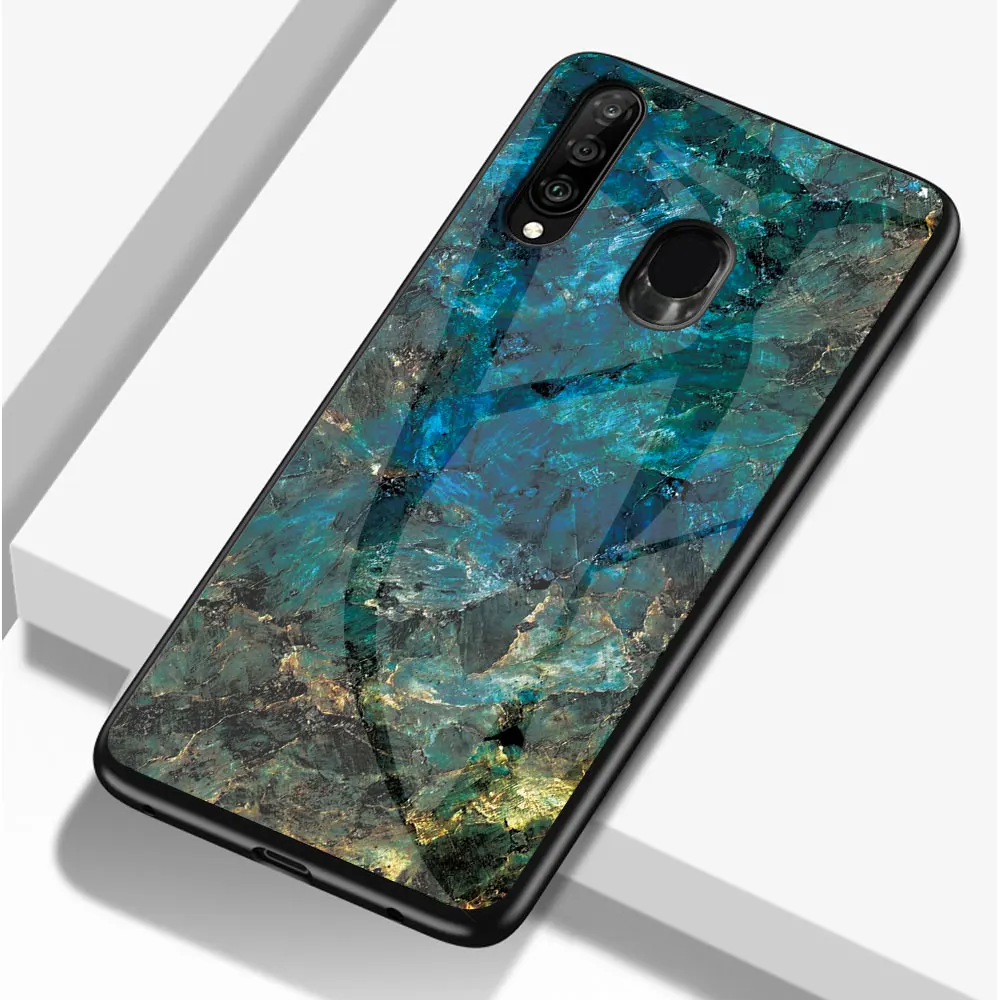 3D роскошный стеклянный мраморный чехол для телефона Samsung S7 S10 S8 S9 Note 10 J7 A7 A50 A9 2018