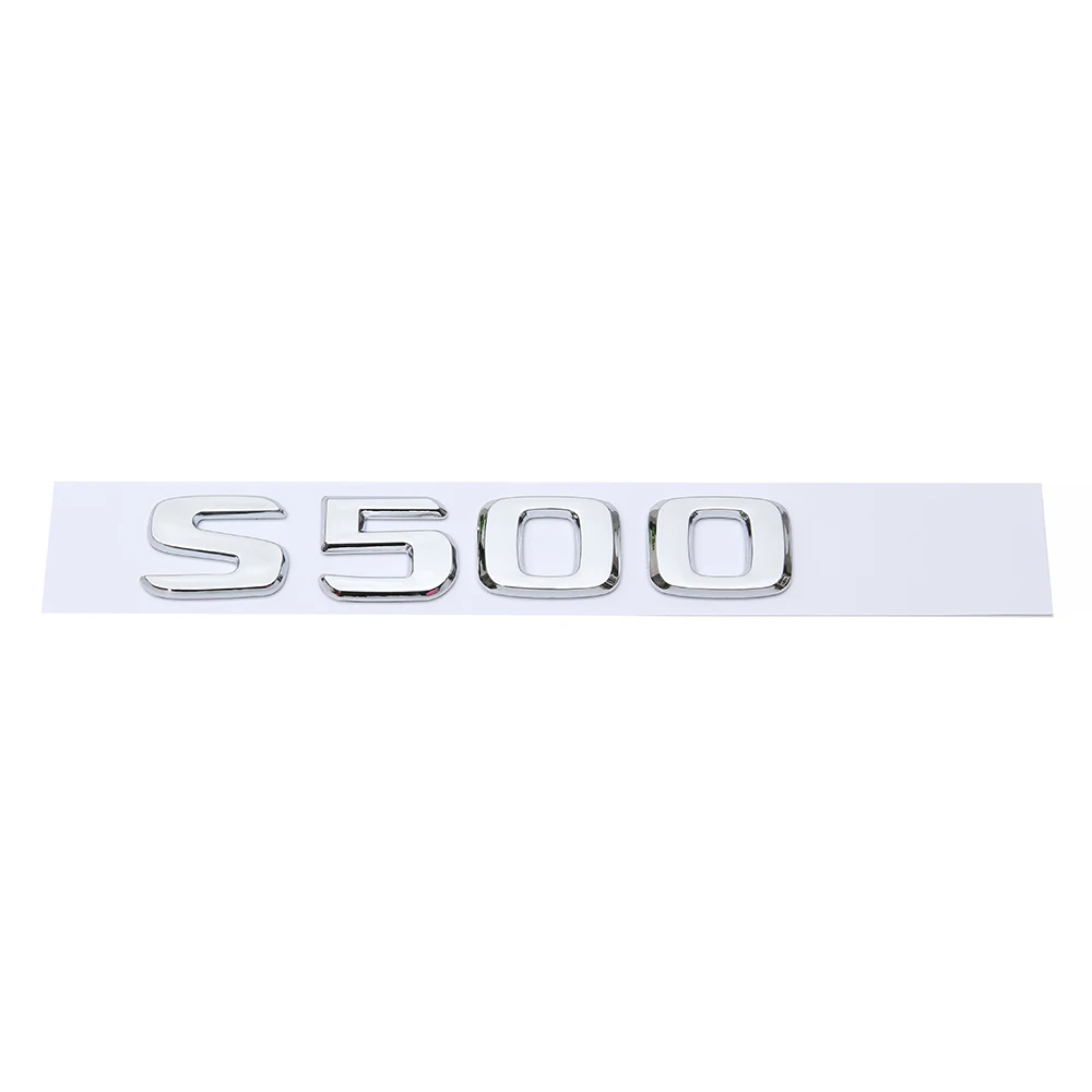 S500 Для Mercedes Benz S500 S500L S600 S600L S350 W111 W116 W126 W140 W220 W221 W222 багажника Задняя эмблема/Бейдж/логотип наклейка в виде надписи - Название цвета: S500