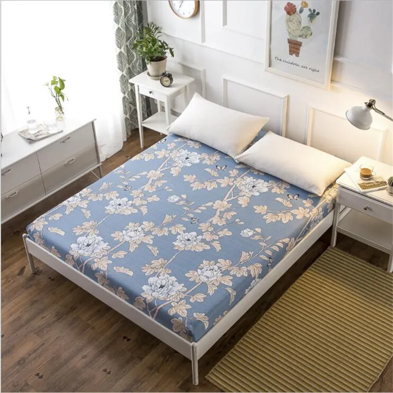 Наматрасники натяжная простыня пылезащитный чехол с рисунком фламинго белой