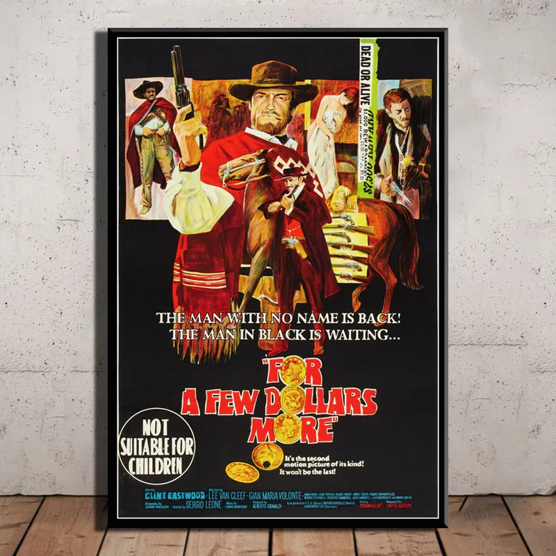 0010 Clint Eastwood A Fistful of Dolls классические сериалы ковбойский фильм художественный постер картина домашний декор, плакаты и принты - Цвет: 0010