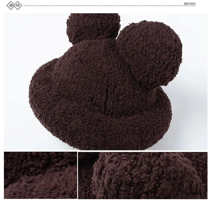 Прекрасная зимняя шапка для Для женщин теплая шерсть трикотажные Носки с