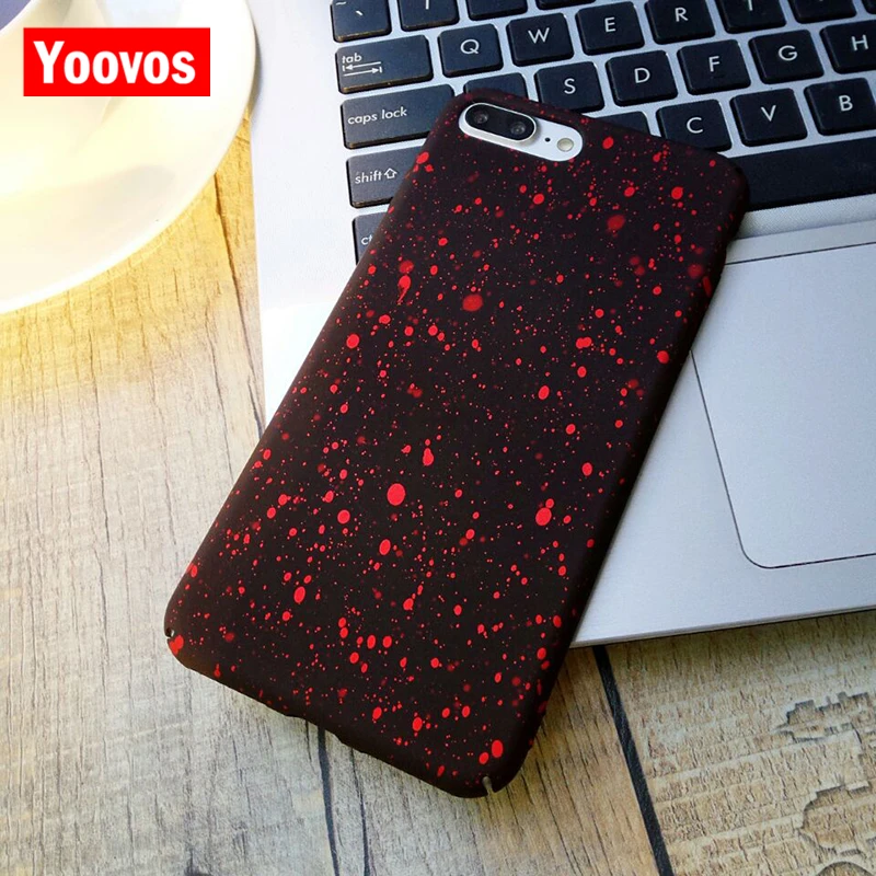 Yoovos 2018 новый Звездное небо матовый чехол для телефона IPhone 7 8 6 чехлы 6plus Plus плюс X