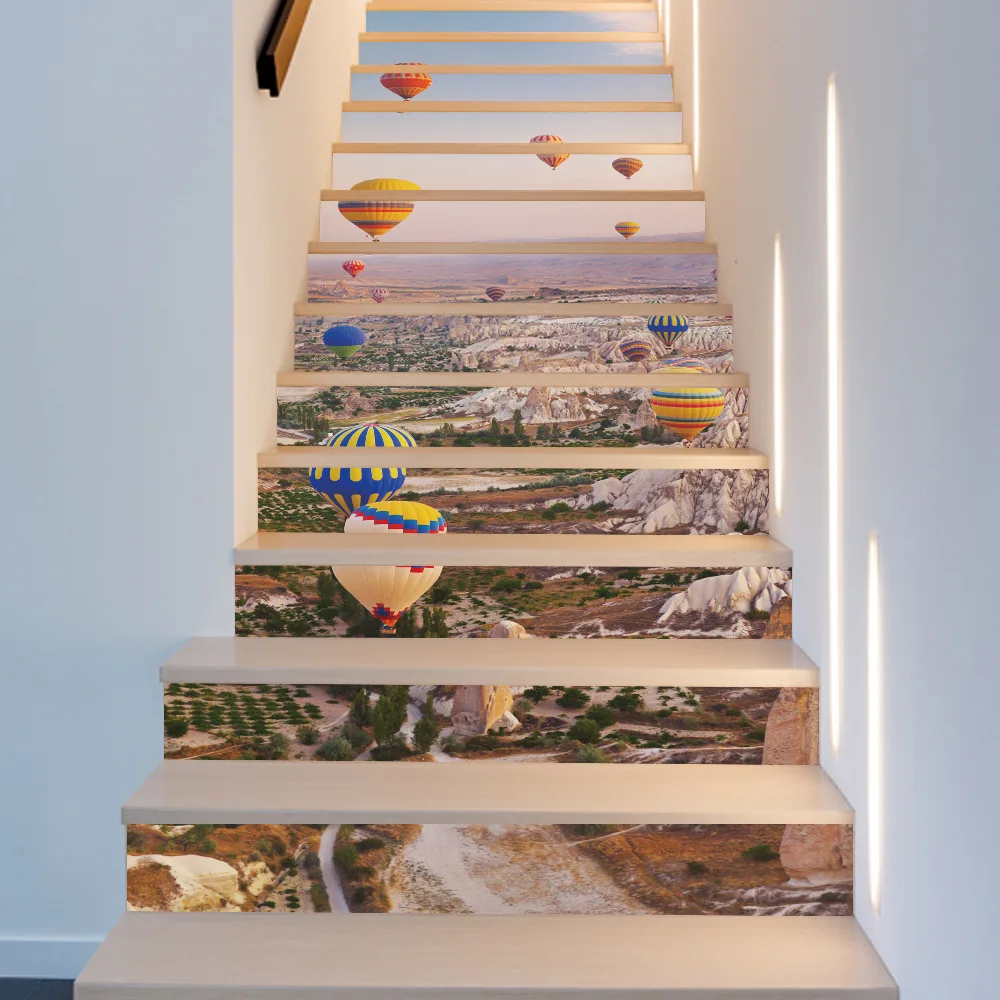 13 шт./компл. DIY 3D наклейки для лестницы воздушных шаров украшения пола на стену