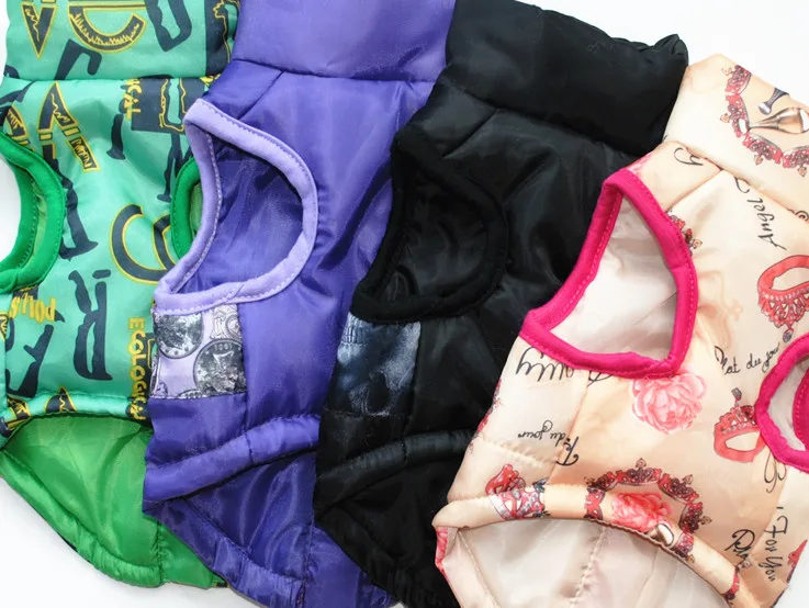 Warm Dog Clothes Windproof Pet Coat Jacket Puppy Padded Vest Clothing Winter Supplie | Дом и сад