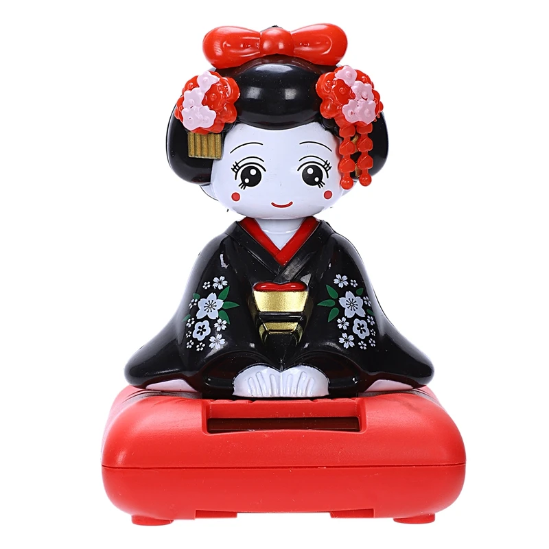 Игрушечная фигурка на солнечной батарее японское кимоно Maiko Geisha | Автомобили и