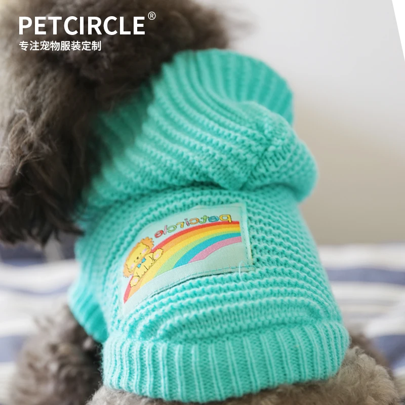 PETCIRCLE Одежда для собак и кошек зимний теплый свитер чихуахуа щенок йоркширского