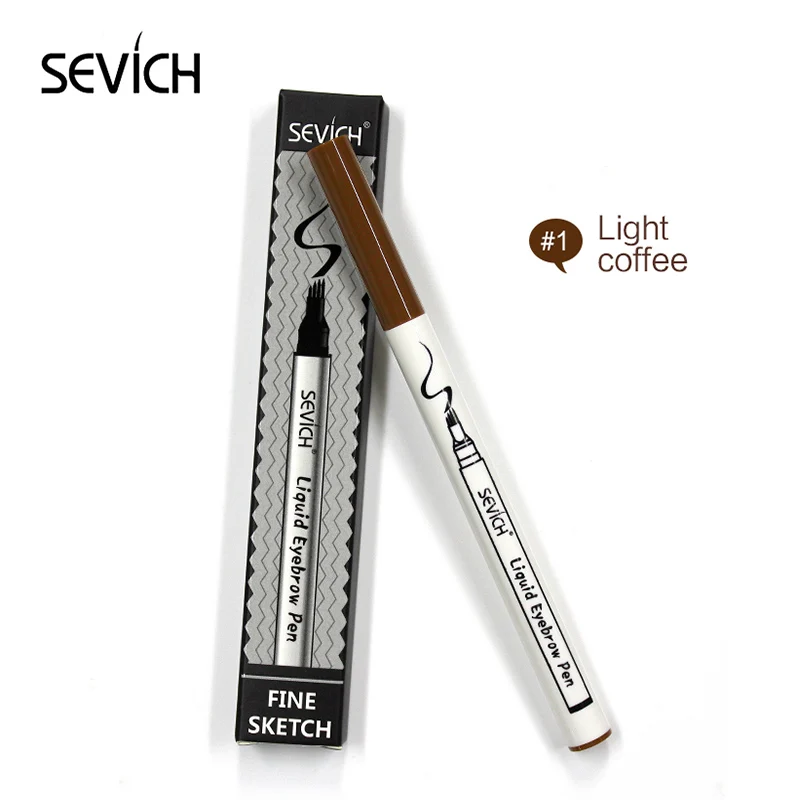 lt-coffee 4 цвета, микроблейдинг, тату-ручка для бровей, тонкий эскиз, жидкая ручка для бровей, водостойкая тату, прочный карандаш для бровей, водостойкий - Цвет: lt-coffee