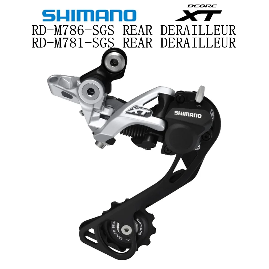 SHIMANO DEORE XT RD M781 M786 теневой задний переключатель Горный велосипед M780 GS SGS MTB 10