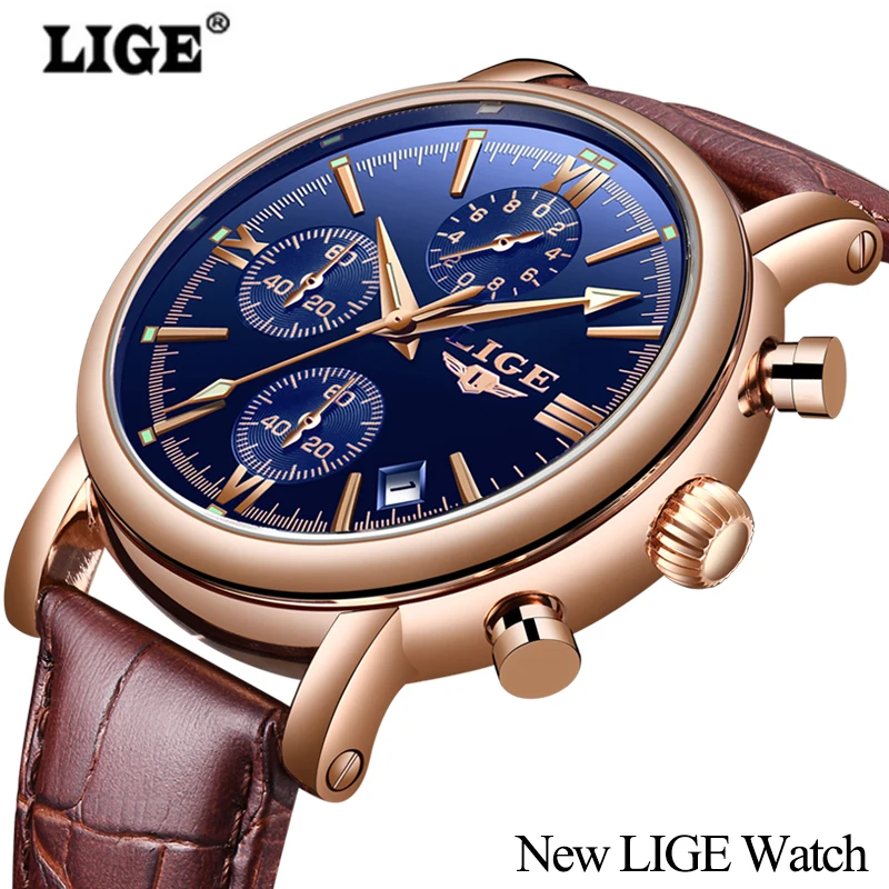Новинка LIGE Мужские часы военные спортивные мужские лучший бренд класса люкс