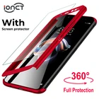 IONCT 360 полный защитный чехол для телефона Xiaomi redmi 4X 4A 5 5A 6 6A Чехлы для Redmi note 5 Чехол 5A 7 6 pro Чехол со стеклом