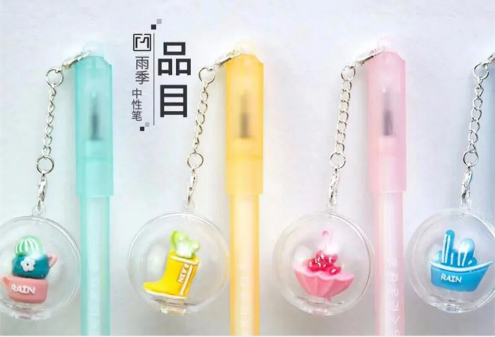 Корейский Новый сезон дождя гелевая ручка в стиле мультфильма Школа Офис письмо