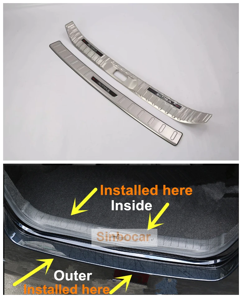 Внешняя и внутренняя защитная накладка из нержавеющей стали для Nissan Teana Altima 2019