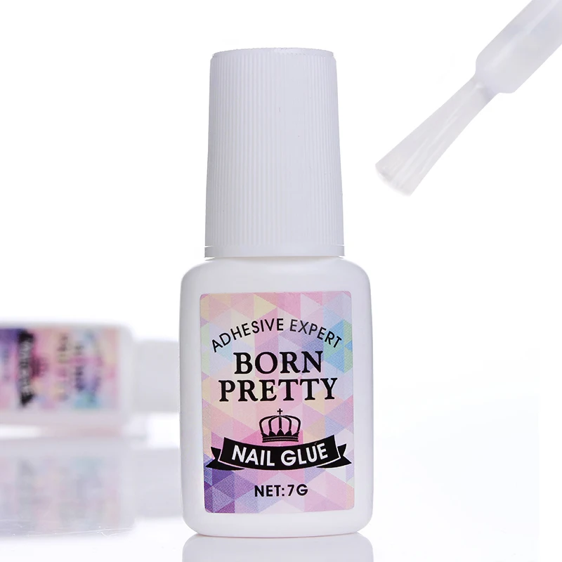 7g BORN PRETTY украшение для ногтей клей горный хрусталь плоские нижние наконечники