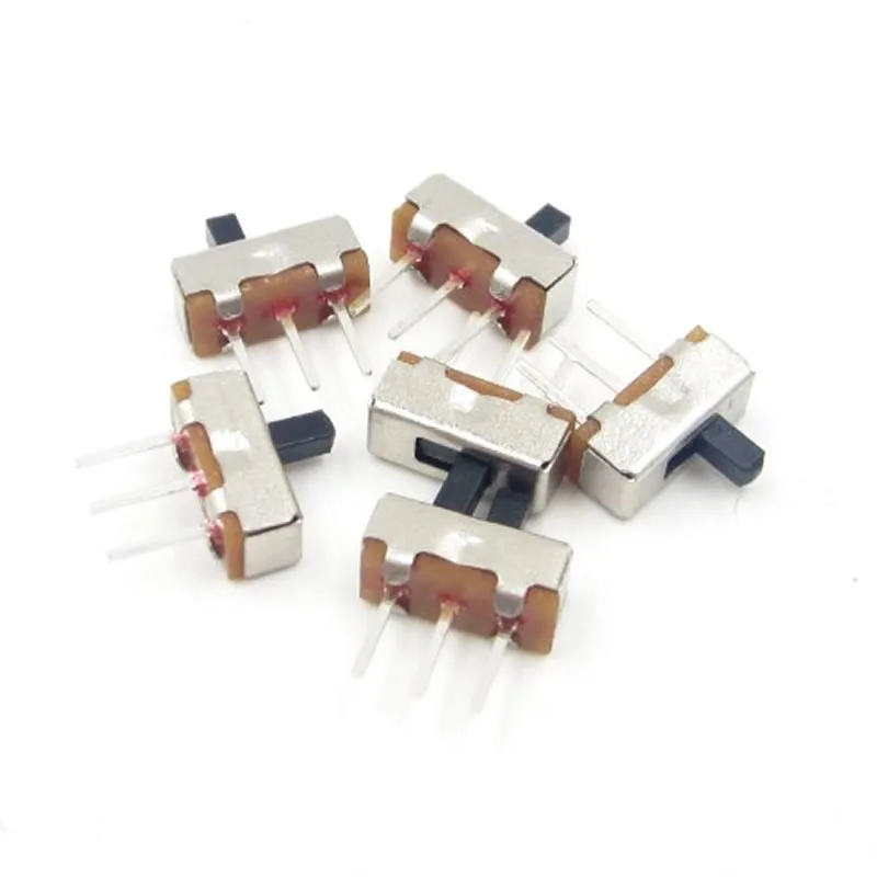 100pcs Toggle Switch Micro Slide 3P 1P2T SPDT 0.5A 50V DC Handle length: 3MM Interruptor on-off 1 Way 2 Band | Обустройство дома