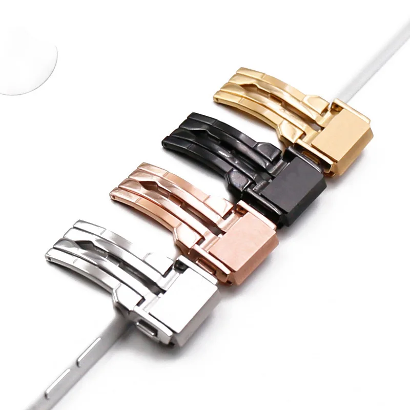 Watch accessories watch with men's watch buckle steel buckle for Hengbao series rubber strap female waterproof bracelet 17mmx25m