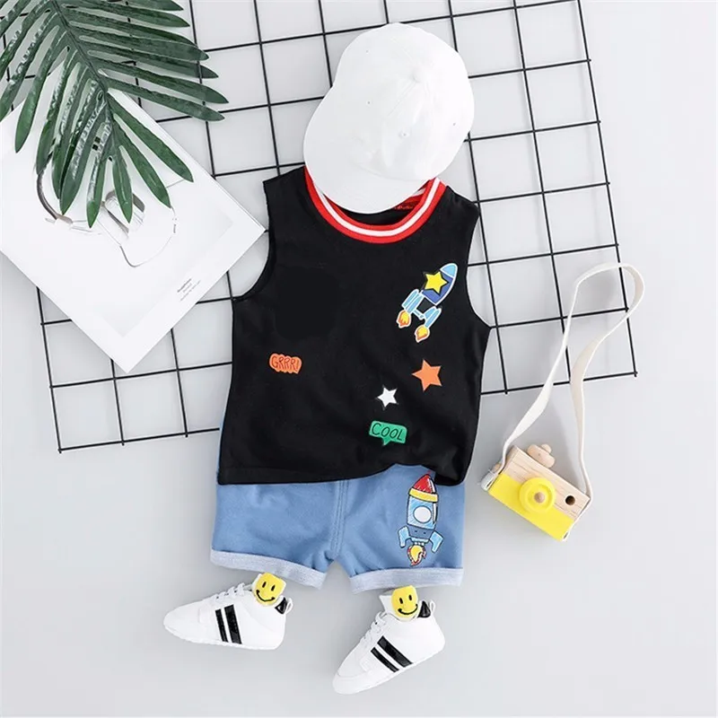 LILIGIRL/комплект модной одежды для маленьких мальчиков новинка 2019 года детский топ