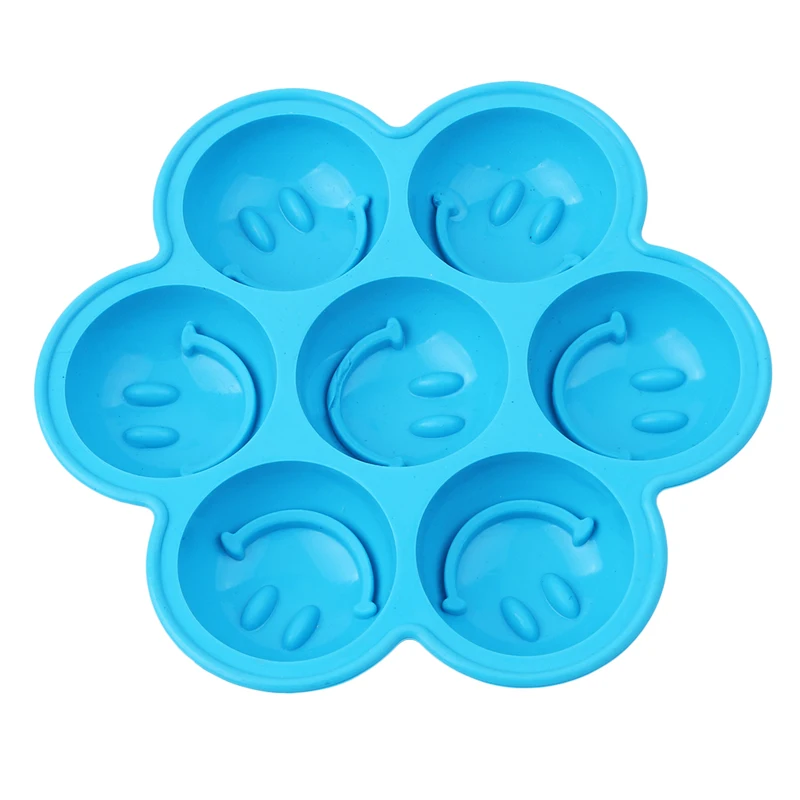 1PC DIY 2020 New Lovely 3D Smile Face Silicone Ice Cube Round Ball Mould Molds Tray Sphere Party Bar | Дом и сад