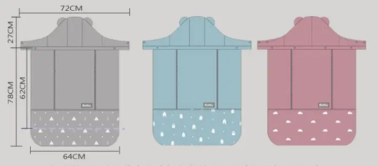 Теплая накидка-переноска для малышей зимняя накидка-кенгуру ветрозащитная