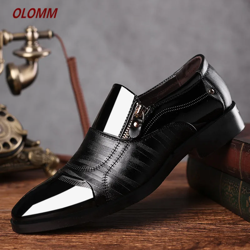 New men's formal business shoes spring and autumn large size casual Korean fashion high quality men | Обувь