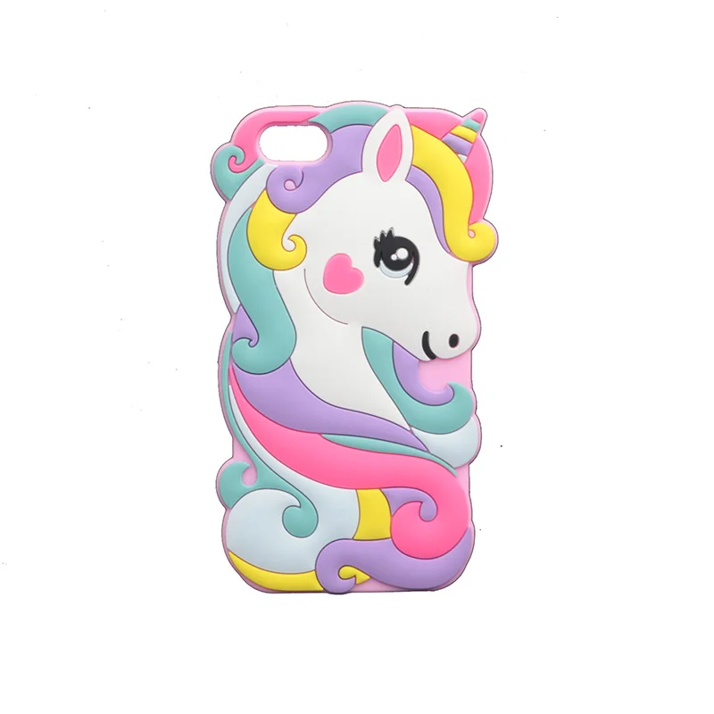 Для iPhone XS Max XR 7 8 Plus X 5 5S 6 6S 9 чехол 3D милый мультфильм мягкий силиконовый чехол свинья кролик лошадь Роза холодные пилюли человек любовь - Цвет: NewHorse Rose