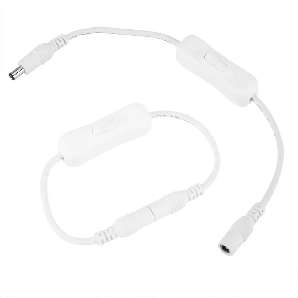 5 шт. 32 см разъем адаптера питания постоянного тока Встроенный с выключателем