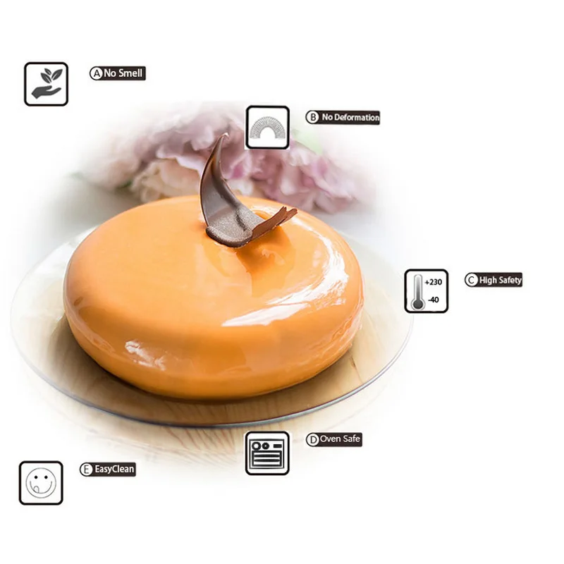 1 компл.. круглый силиконовые формы для торта муссы мороженое 3d форма выпечки