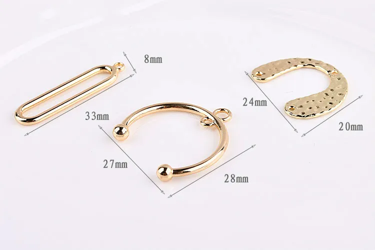 Корейская бижутерия очень простой геометрический сплав гальванический материал