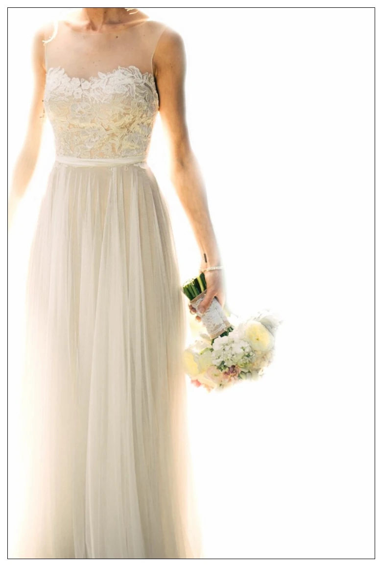 2016 Hot Sale Robe De Mariage Bridal Dress vestido de noiva A Line Cap Sleeve Backless Lace Bohemian bride Wedding | Свадьбы и