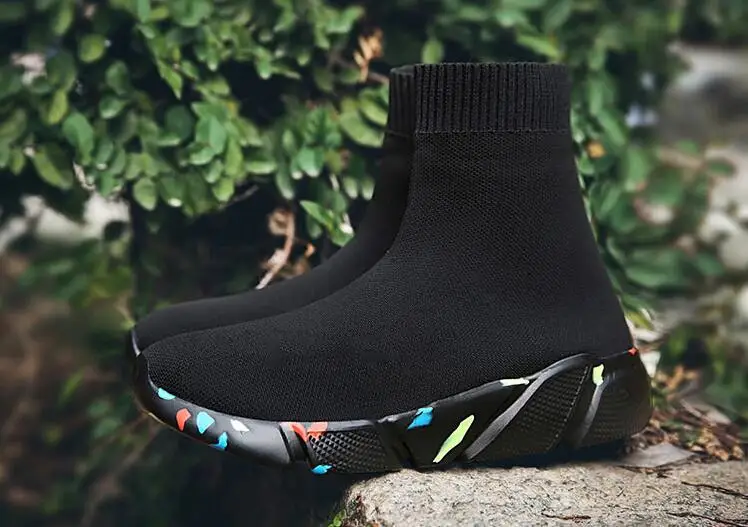 Дышащая сетка женская спортивная обувь для мужчин унисекс женские высокие носки