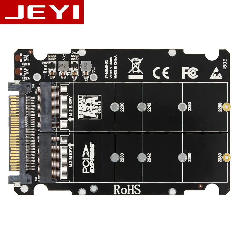 JEYI U2PCB U2 PCI Express 3 0 4x X16 до SFF 8639 адаптер NVMe PCIe SSD e к U.2 карта M.2 NGFF 2 5 'SSD E intel|Адаптеры
