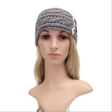 Новинка 2016 ручная работа одноцветная повязка на голову с пуговицами женская