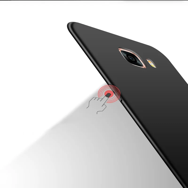 Чехол для Samsung Galaxy A9 2016 однотонный противоударный силиконовый бампер из ТПУ