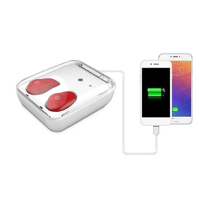 Беспроводной наушники V4.1 Bluetooth влагоустойчивые с зарядным устройством мини